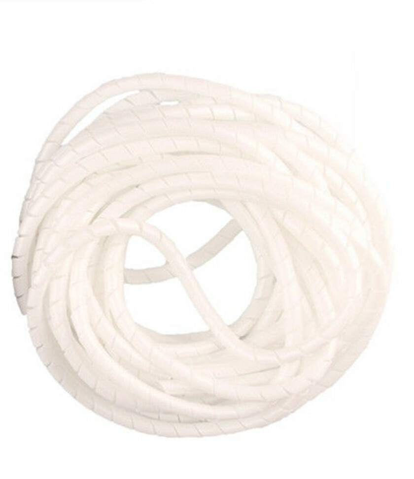 Diameter 8mm*12M Flame Retardant Spiral Wrapping Cable Casing Cable Winding Pipe
