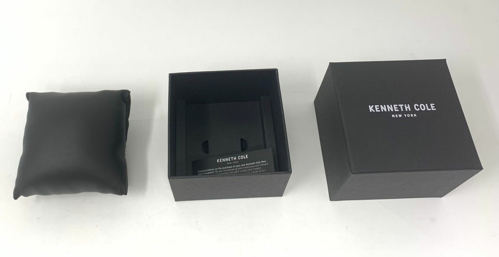 NEW - Empty Kenneth Cole Watch Box with Pillow, Presentation Display Storage
