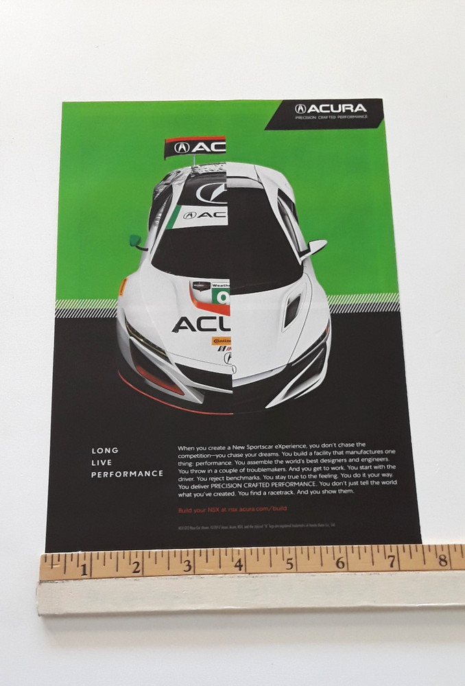 2017 ACURA NSX ORIGINAL AD