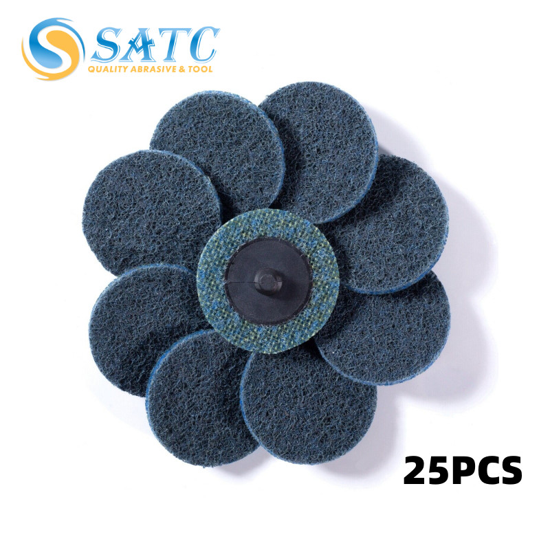 25PACK 2 in Quick Change Die Grinder Sanding Pads Fine Surface Conditioning Disc