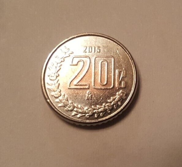 20 Centavos 2015 Mexico Coin Nice!
