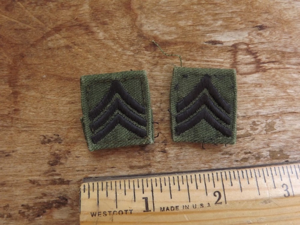 Pair, Army Sergeant (E-5) Collar Insignia - INV# C987