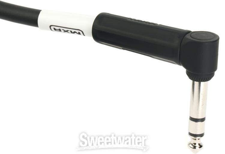 MXR DCIST01RR TRS Stereo Cable - 1' Angle-Angle
