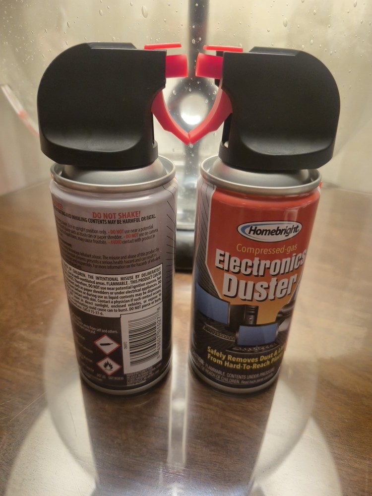Homebright Electronics Duster Compressed Gas 2 Pack Dust Blower 2 oz Each