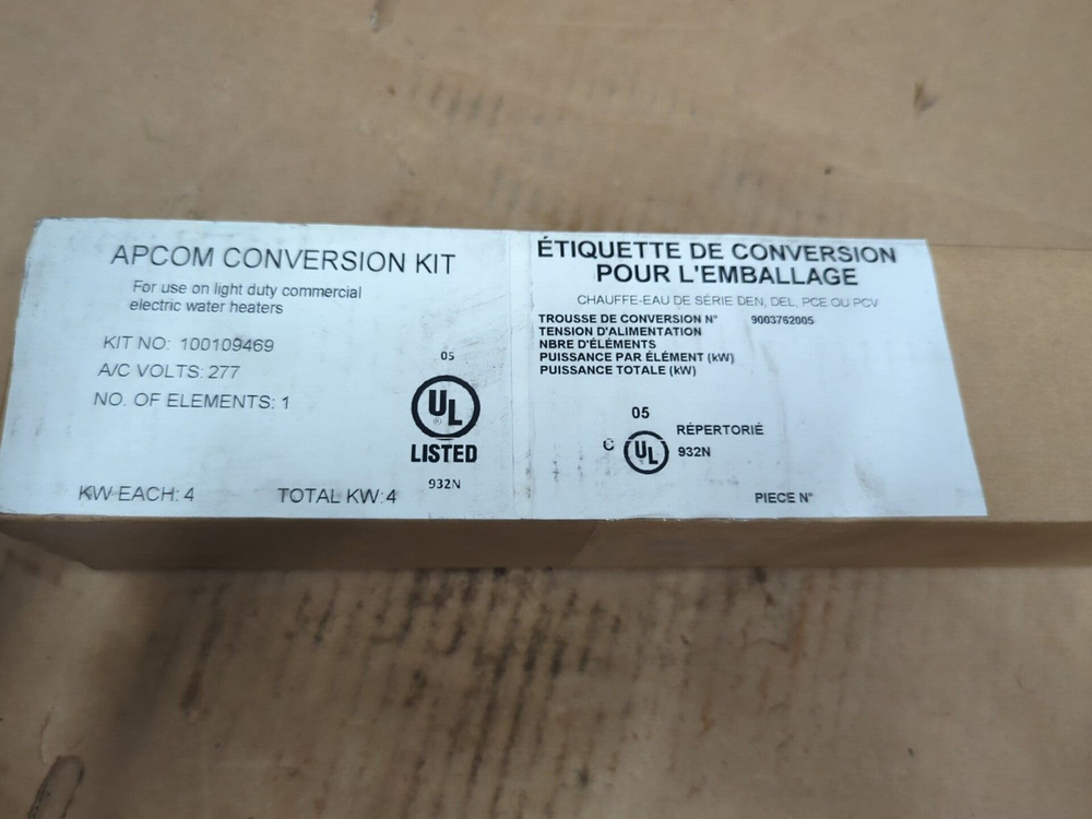 APCOM 100109469 , 1 Element 4000W/277V Light Duty Conversion Kit