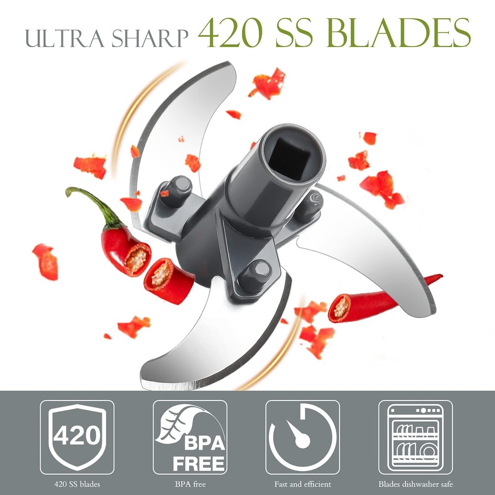 Manual Food Processor Vegetable Chopper Portable Hand Pull String Garlic Mincer