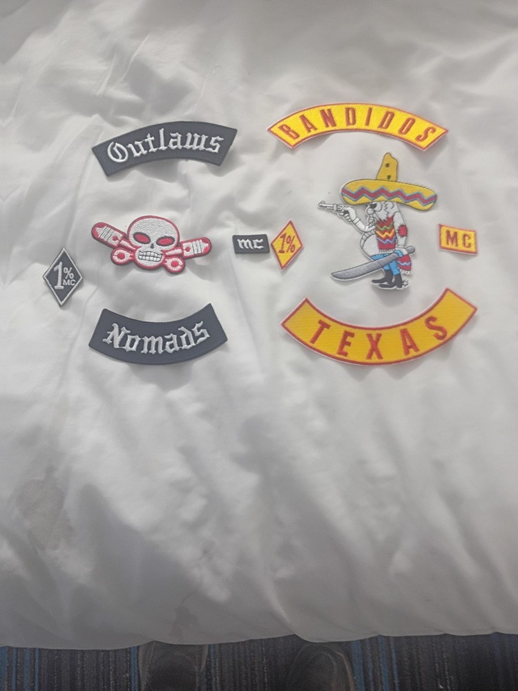Outlaws and Bandidos M C Front Patch Sets