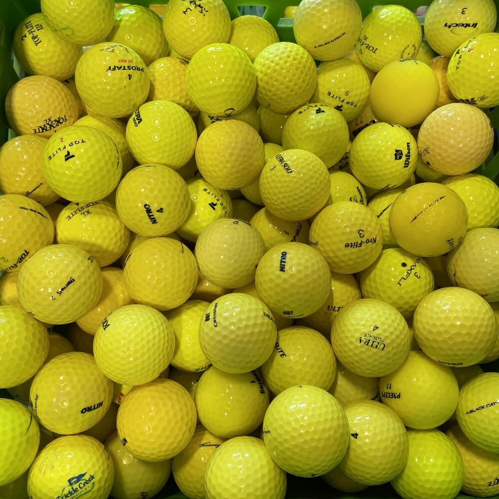 Assorted Brands Yellow Mix AAA 36 Used Golf Balls 3A