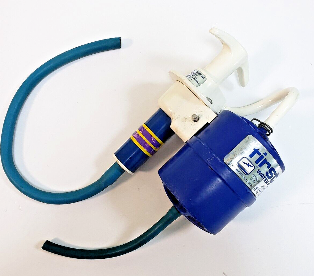 Vintage First Need® Water Purification Device Microfiltration Pump w/Bag