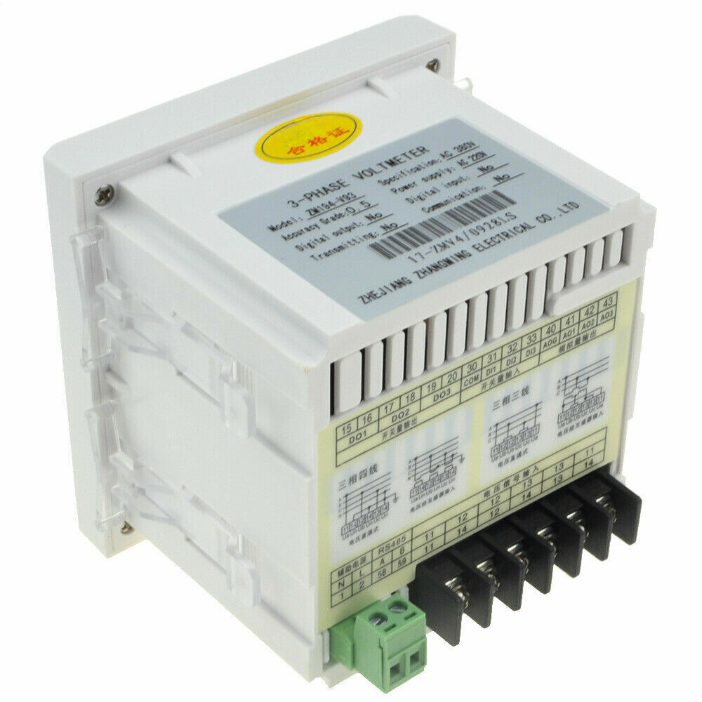 96x96mm Three-phase AC Voltage Meter Intelligent Digital Display Voltmeter