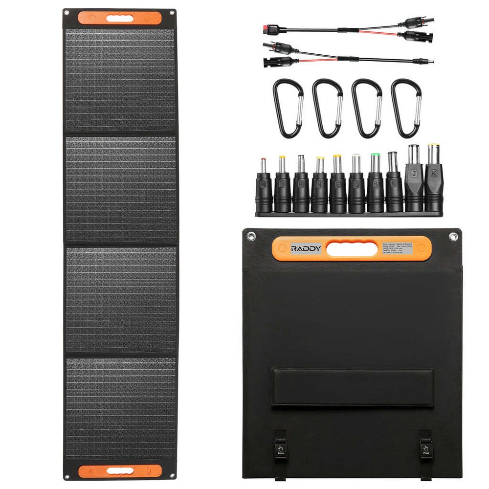 Raddy SP200 Foldable Solar Panel 200W IP67 Waterproof USB & QC & MC4 Output