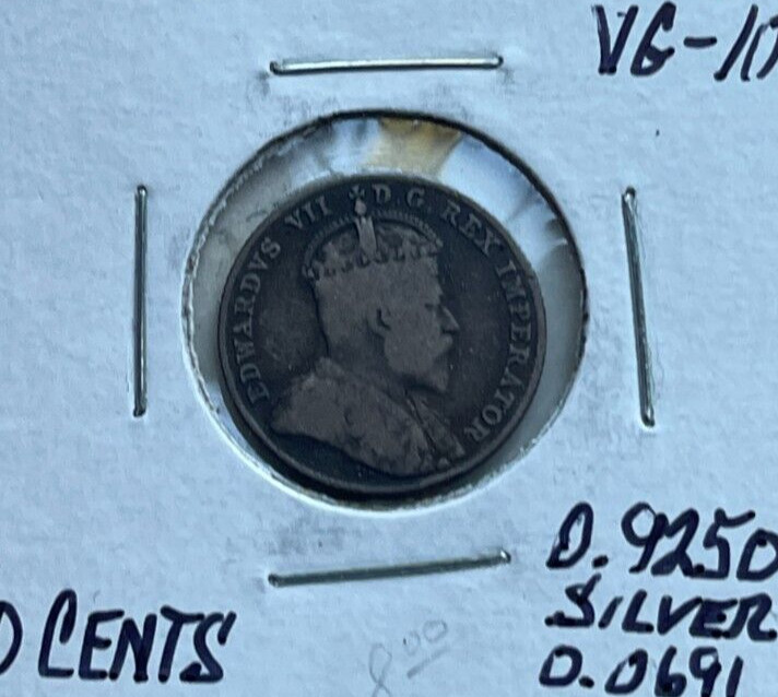 1910 Canada 10 Cents - Silver - #1