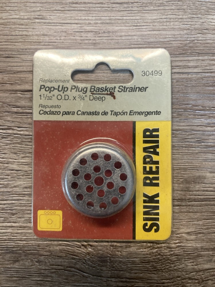 pop up plug basket strainer 30499