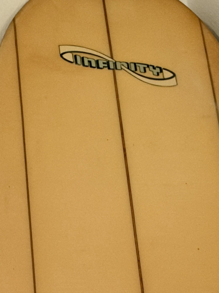 Infinity 9.6’ Longboard Surfboard Beige Single Fin Classic Design