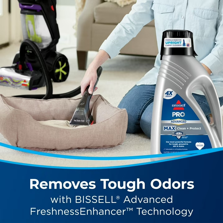 BISSELL Advanced Pro Max Clean + Protect Deep Cleaning Carpet Formula, 50 oz.