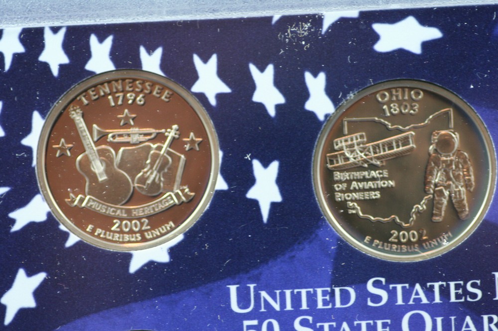 2002 State Quarters Proof Set Original US Mint Packaging