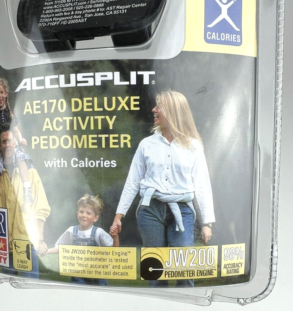 Accusplit Wellness Eagle 170 Deluxe Walking Step Activity Pedometer AE170