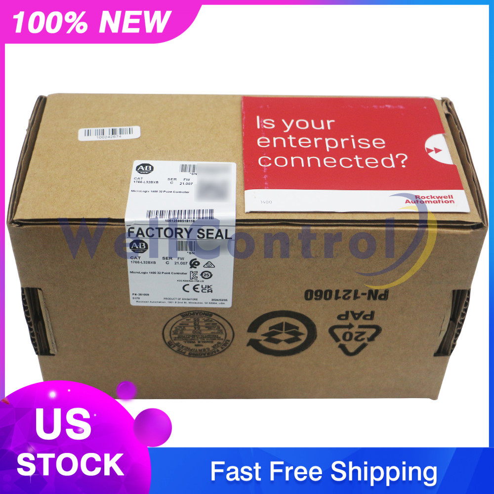 NEW Allen-Bradley 1766-L32BXB Micrologix 1400 Controller 24V DC power