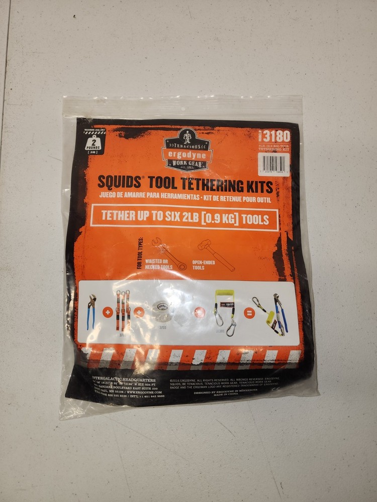 Ergodyne Tether Kit- Squids 3180 Tool Tethering Kit - 2lbs