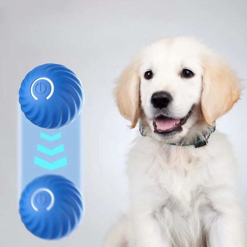Smart Dog Toy Ball USB Electronic Interactive Pet Toy Automatic Moving Bouncing