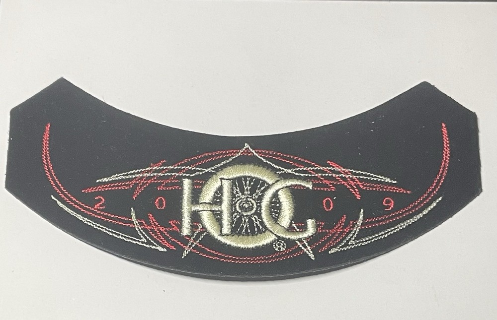 2009 HOG Harley Owners Group Embroidered Patch Black Red K59