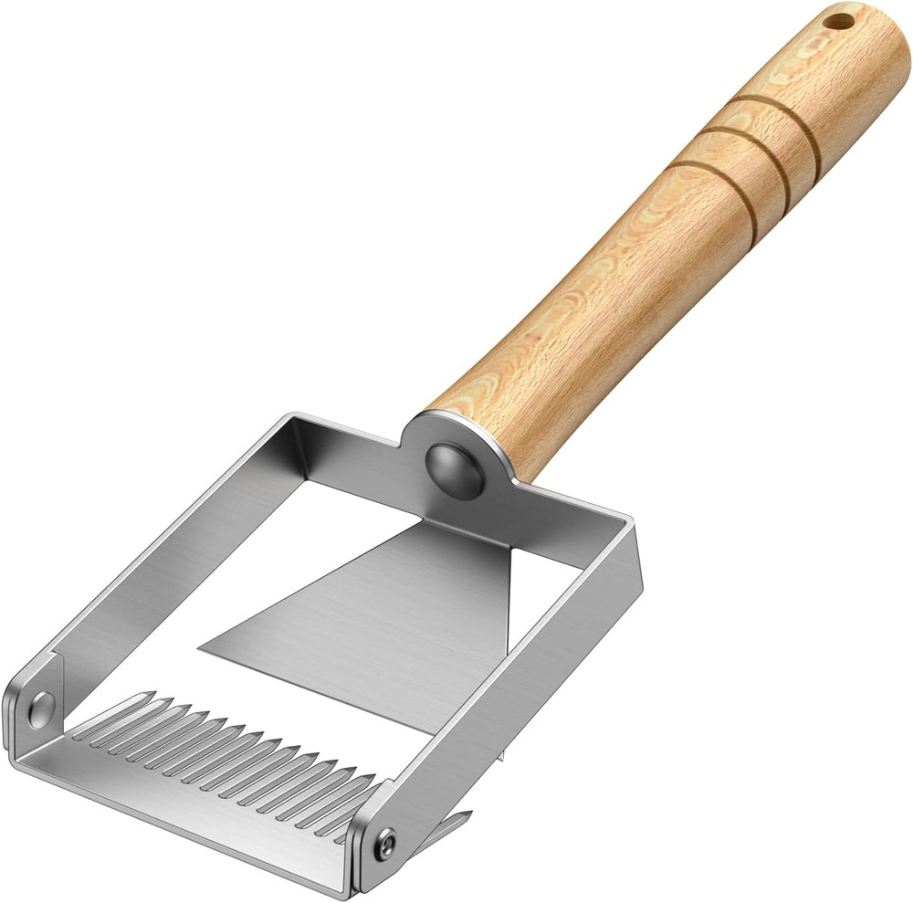 Honey Uncapping Fork & Scraper Tool, 2-In-1 Stainless Steel Uncapping Tool with