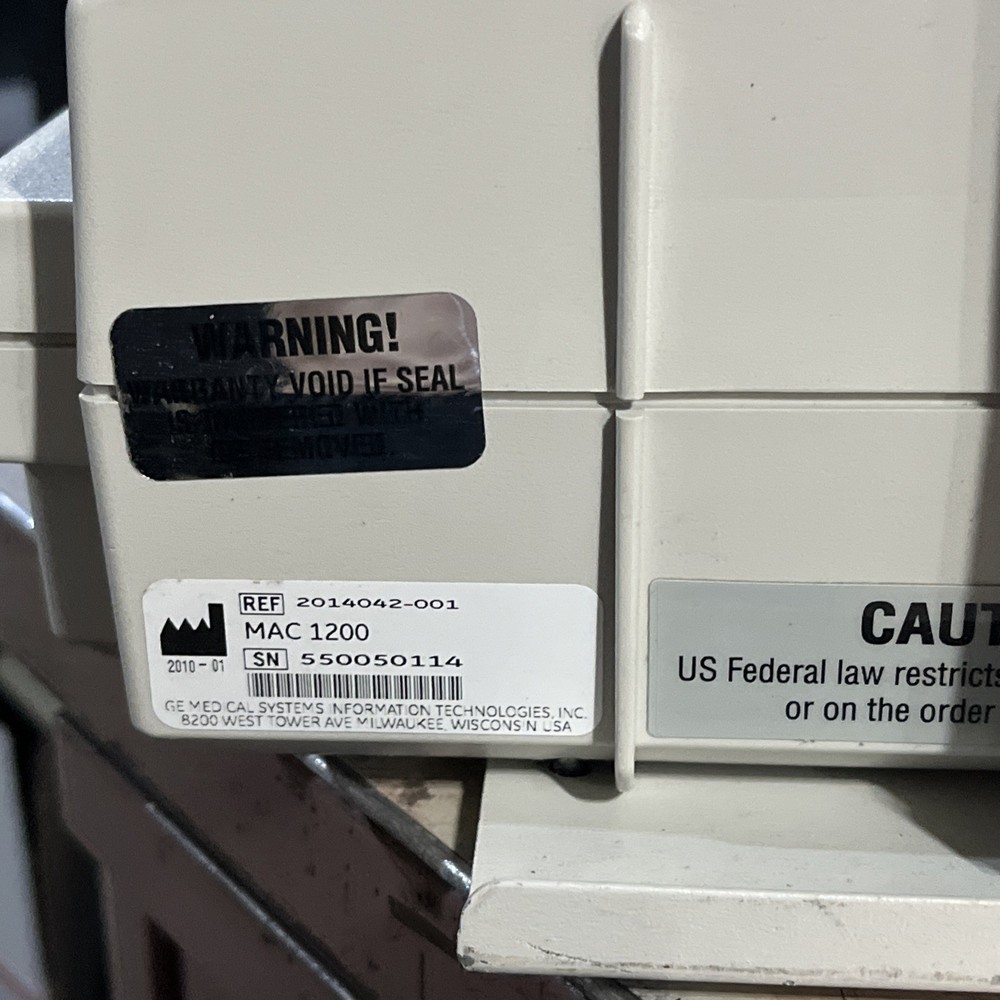 GE MAC1200 PORTABLE ECG UNIT
