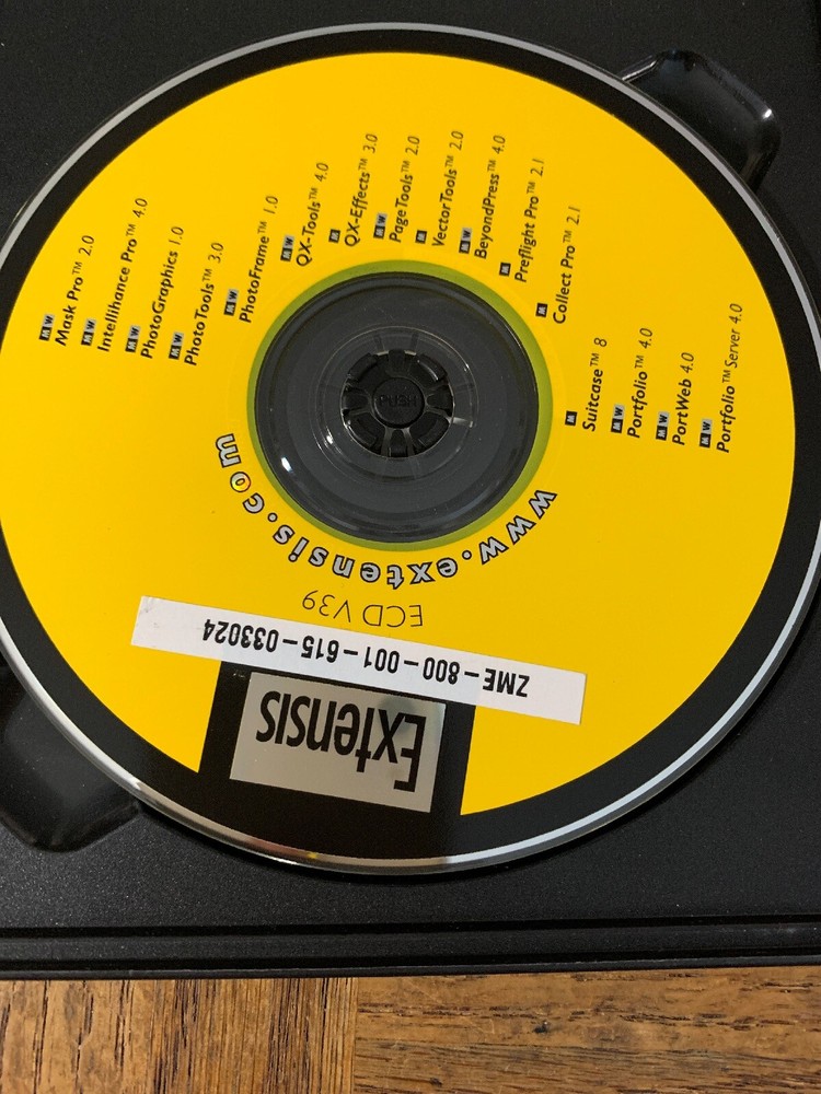 Extensis Suitcase 8 PC CD Computer Software