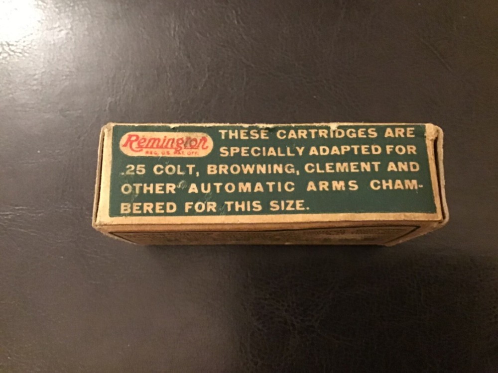 Remington Kleanbore .25 6.35 Automatic UMC Dogbone Empty Box