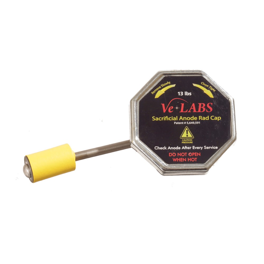 Sacrificial Anode Radiator Cap Stops Electrolysis RC-29 Hexagon VE-LABS RadCap