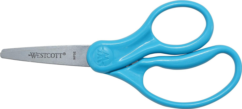 Hard Handle Kids Scissors, 5", Pointed, Assorted Colors, 2-Pack