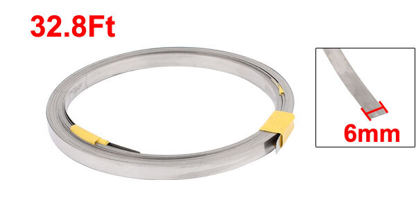 10M 32.8Ft 0.2x6mm Chrome Flat Heater Wire for Heating Elements