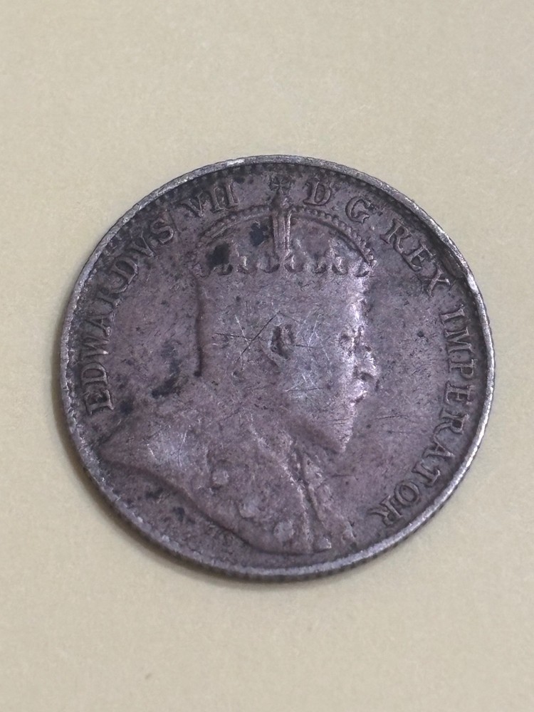 1902 Canadian 5 Cent Silver Coin