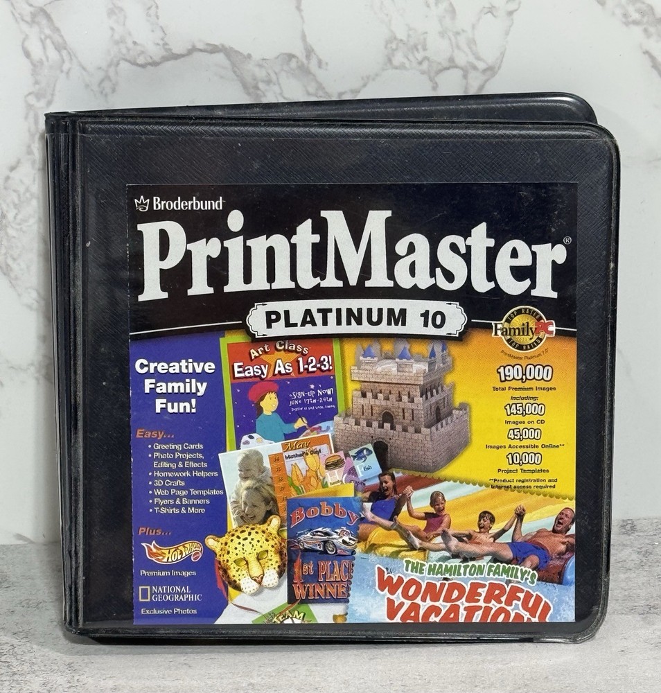 PrintMaster Platinum 10~ 1997-9 CD’s