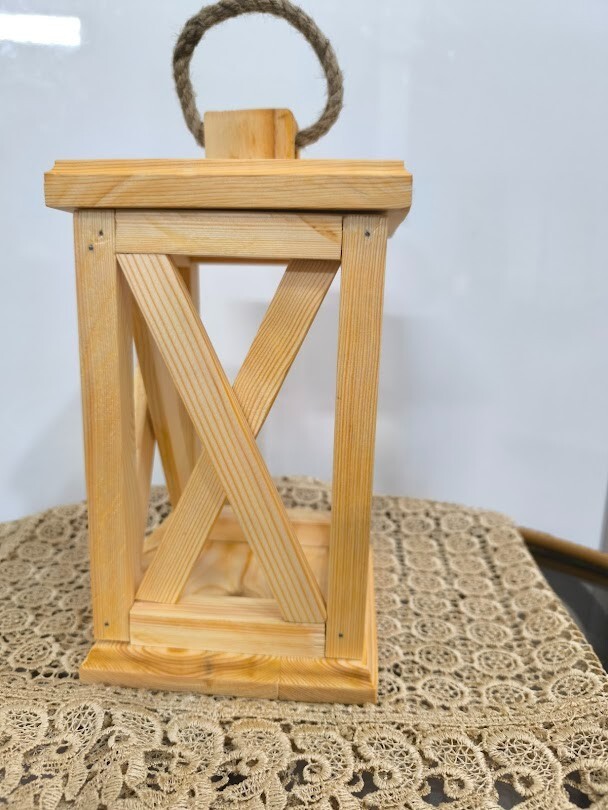 Handmade decorative lantern table lamp battery powered Multicolor 15cm*15cm*20cm