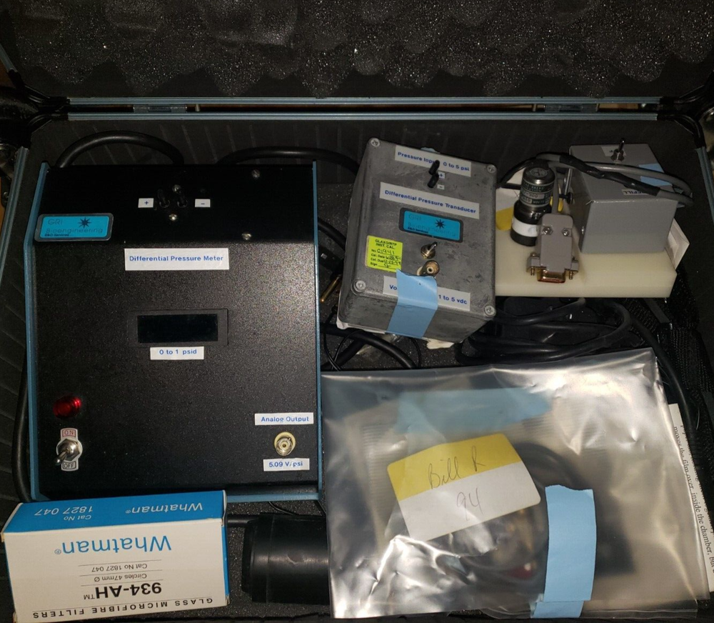 GRI Bioengineering Differential Pressure Meter Kit w/Carry Case