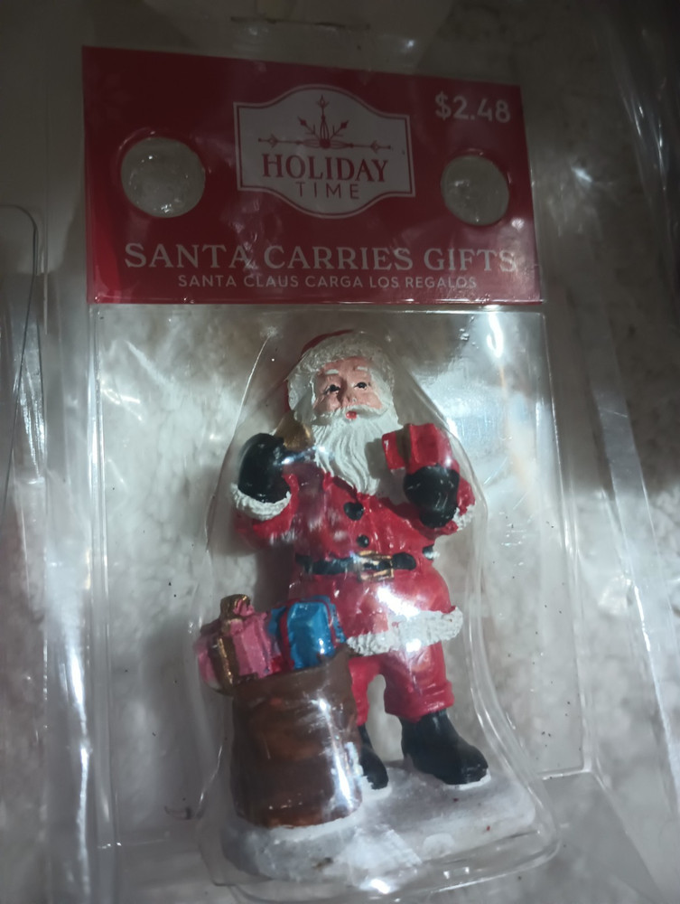 Miniature Santa and Snowman