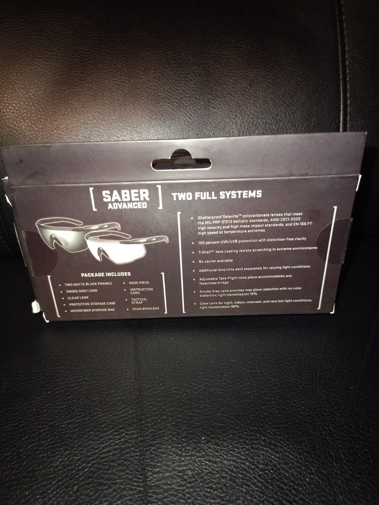 Wiley X Saber Advanced Two Full Sytems Pack. New Open Box