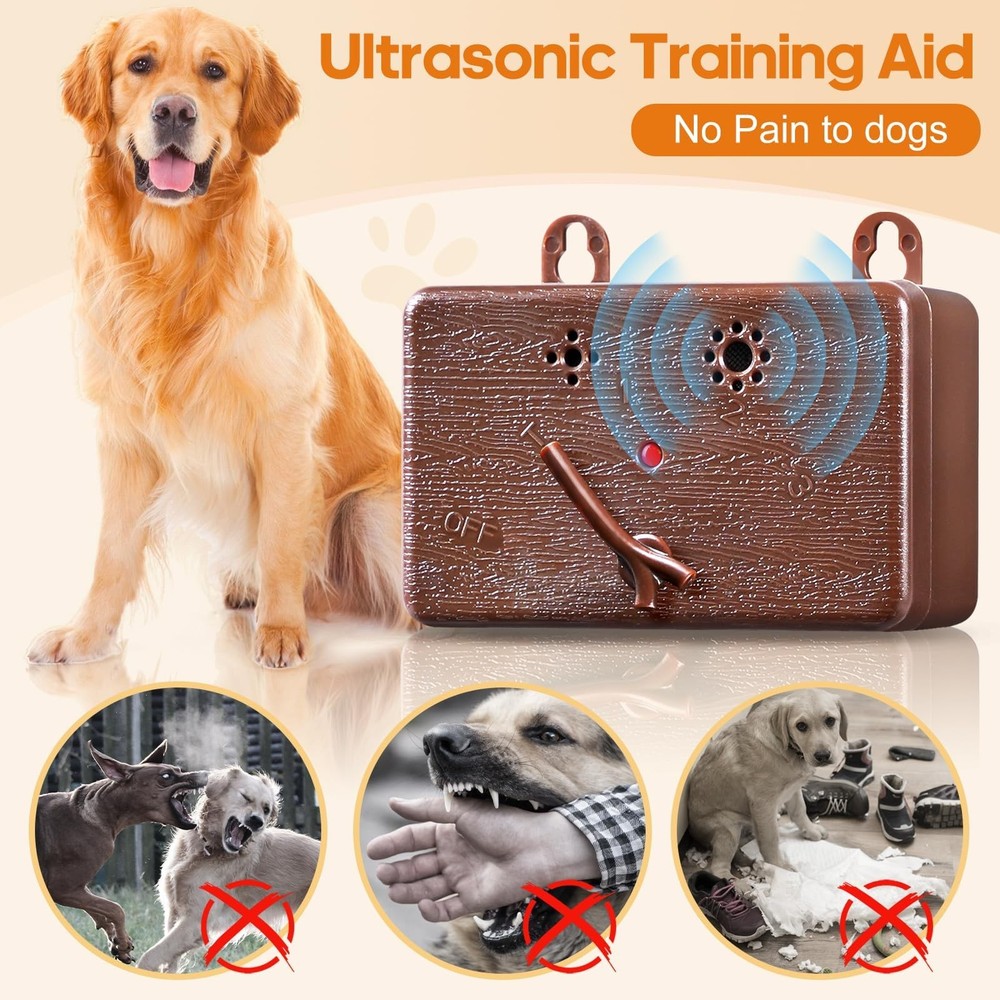 Anti Barking Device, 50FT Dog Barking Control Devices with 3 Adjustable Modes...