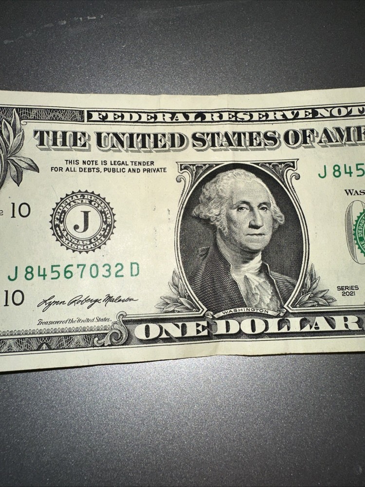 $1 Dollar Bill Error Print Series 2021