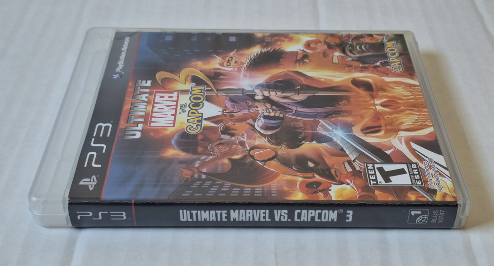 Replacement Authentic Box Case for Ultimate Marvel vs Capcom 3 PS3 with CoverArt