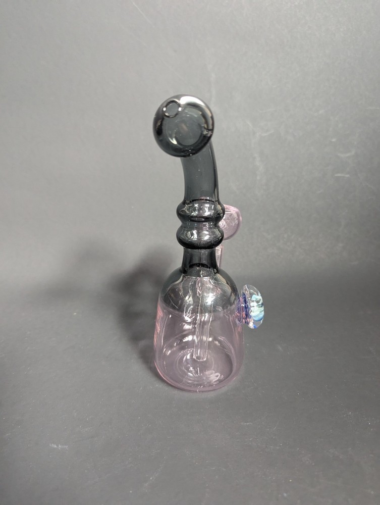 7 " pink Glass Water Pipe