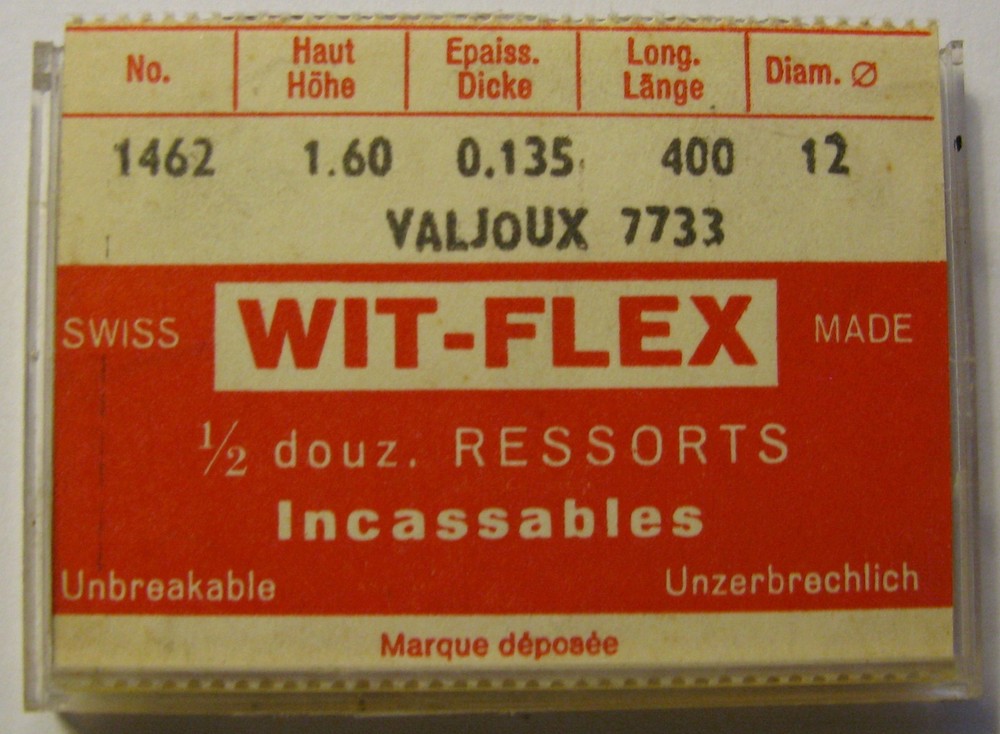 Valjoux 7733 7734 ... watch part generic mainspring #770