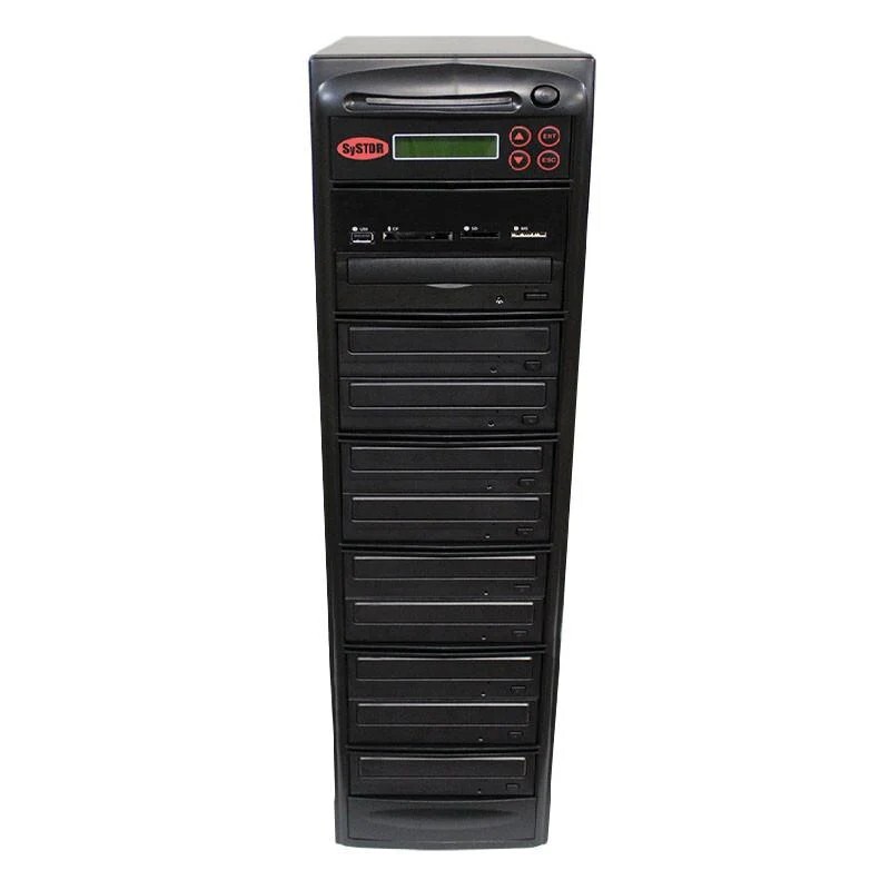SySTOR 1-9 USB/SD/CF/MS/MMC Multi Media Flash Backup CD DVD Blu-ray Duplicator