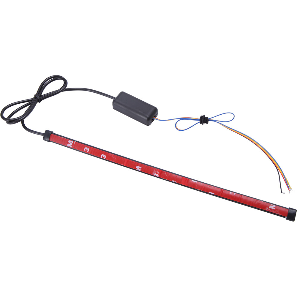 Universal Motorcycle LED Strip Sequential Turn Signals Brake Stop Tail Light