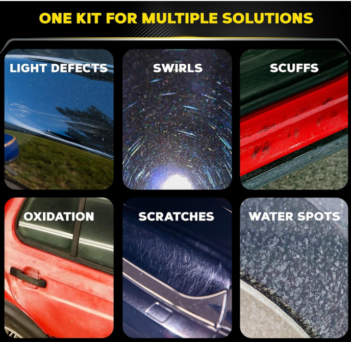 DA Microfiber Correction System 5" Starter Kit, Complete Paint Correction Kit...