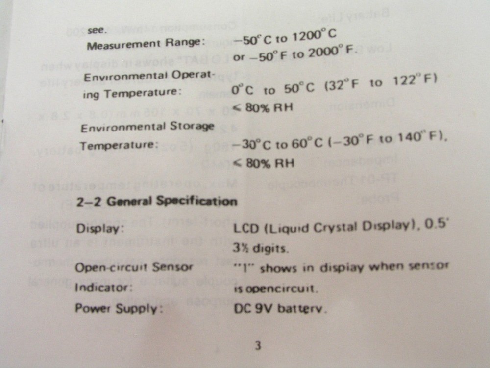 TM902C Digital Thermometer With Probe