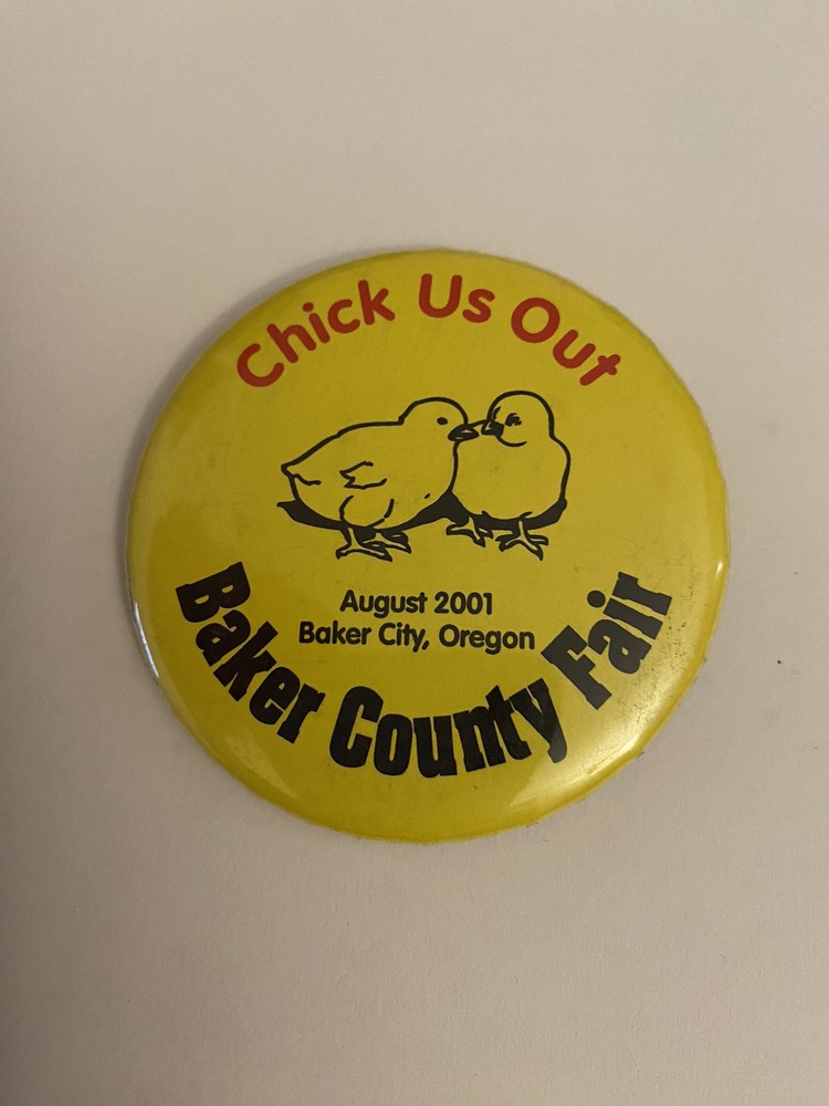Baker County Fair Oregon 2001 Pin Back Button P175