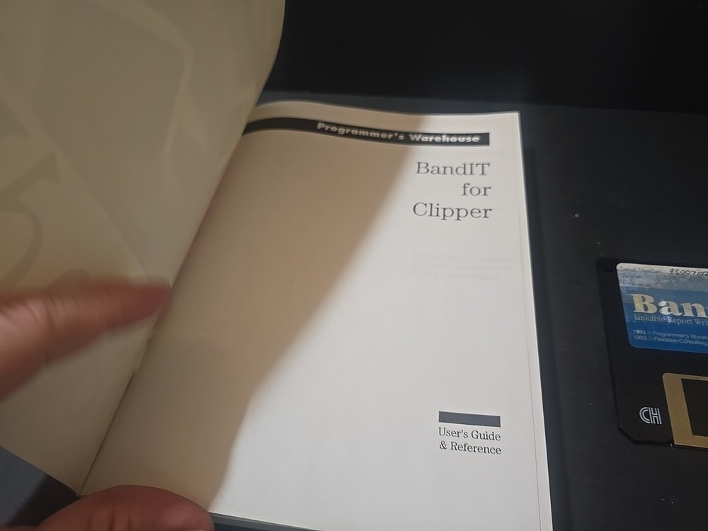 Bandit Linkable Report Writing Toolkit for CA-Clipper Programmers 1993 3.5"