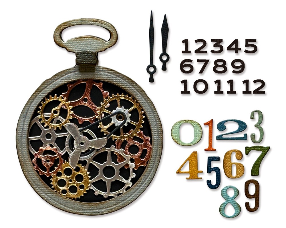 Sizzix Thinlits 29pc Vault Watch Gears #666603 Retail $20.99 by Tim Holtz
